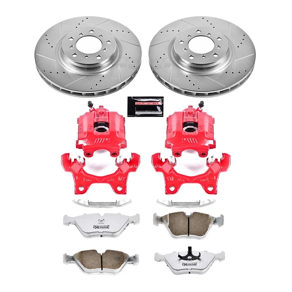 Kit de frenos Powerstop KC582-26 con pinzas juego de 2 ruedas delanteras para serie 3 E36 Z Foto 2 de 4