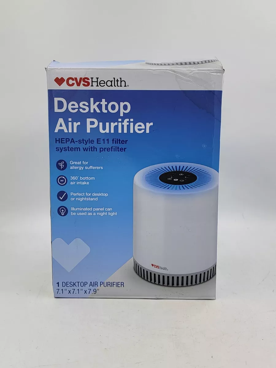 CVS Desktop Air Purifier HEPA Air Purifier White