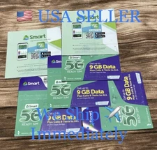Smart Prepaid Sim Card Philippines Triple Cut 5G Ready Sim Get Up To 9 GB Data