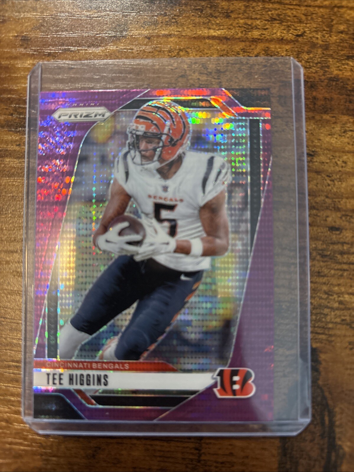 2024 Panini Prizm - Purple Pulsar Prizm #58 Tee Higgins