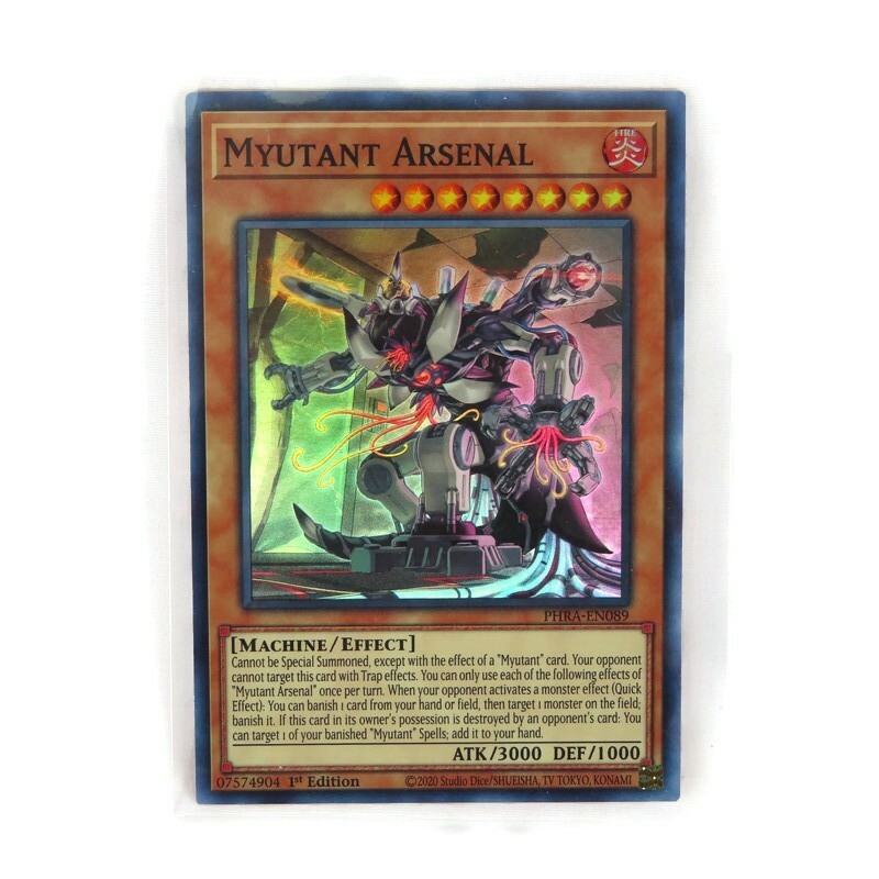 YUGIOH! 1-MYUTANT ARSENAL-SUPER RARE-1ST EDITION-PHRA-EN089-LP Holo