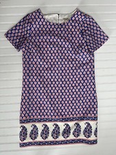 J. Crew Paisley Sheath Dress Lined Short Sleeve 4
