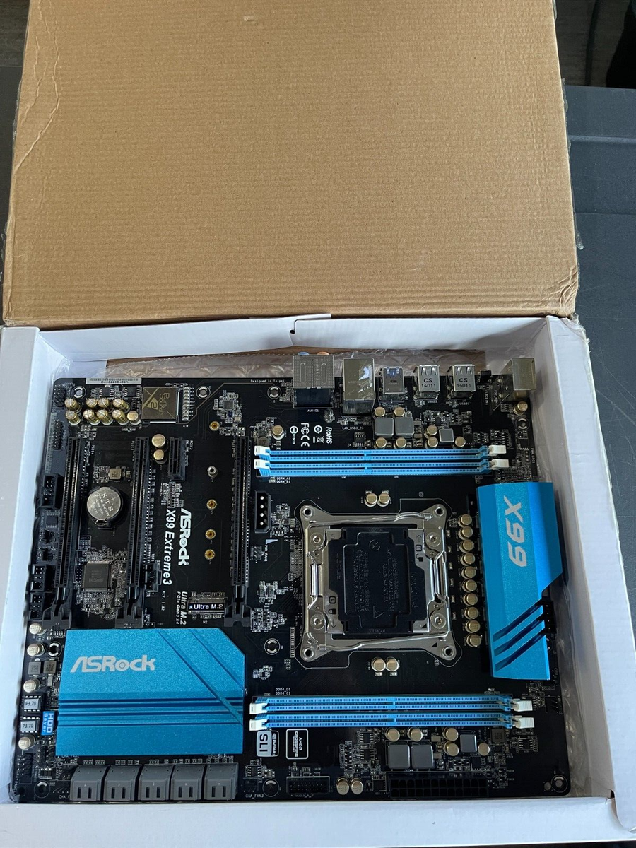 ASRock X99 Extreme3 Motherboard ATX Intel X99 LGA2011-3 DDR4 SATA3