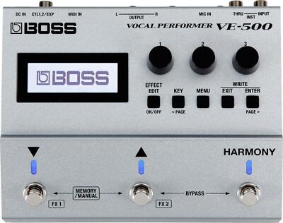 BOSS VE-500 Vocal Performer Vocoder Effect Pedal New
