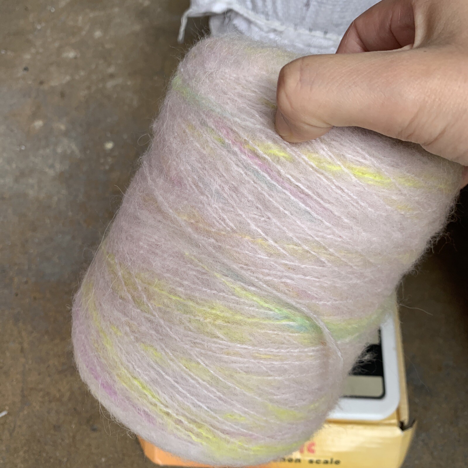 mohair / wool blend yarn cone eBay