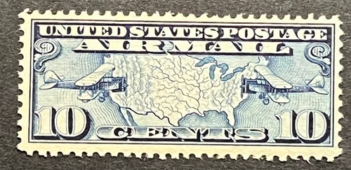 Travelstamps:1926-30 US Stamps Scott # C7 mint Map of US and Airplanes MNH OG - Picture 2 of 5