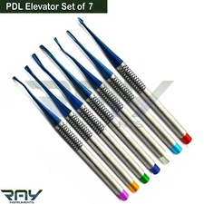 Set of 7 Dental PDL Luxating Elevators Periotome Luxation Root Extracting Kit