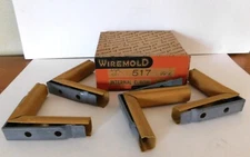 4 Wiremold #517 Internal Elbows Vintage 1957 In Original Box