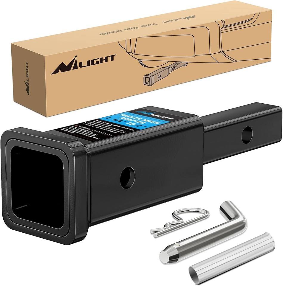 Nilight Trailer Dual Hitch Extender for 2 Inch Receiver with 2 Inch 6 ...