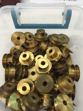 QTY 1 BOSTON GEAR G1216 BRASS PULLEY WATCH LATHE UP TO 3/16" BELT JEWELER MOTOR