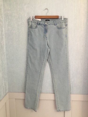 M\u0026Co Ladies Straight Leg IVY Pale Blue 