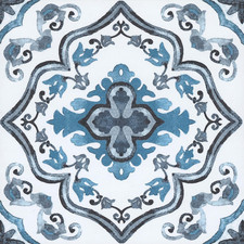 FP3932 Marrakesh Peel Stick Floor Tiles Blue