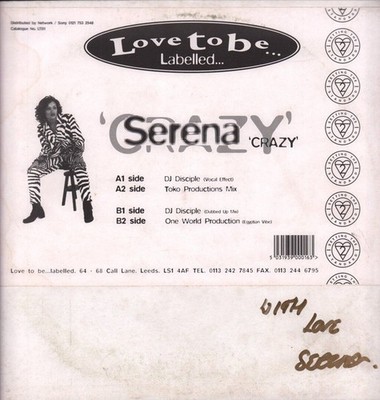 Serena - Crazy, 12'', (Vinyl)