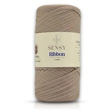 4mm x 109 Yards Latte Premium Polypropylene Macrame Ribbon Crochet Bag Cord