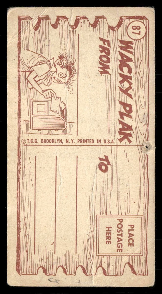 1959 Topps Wacky Plaks #87 Do It Tomorrow | eBay