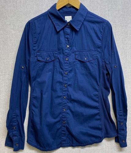 Camicia Converse One Star blu donna XL a costine pannello laterale manica lunga - Foto 2 di 11
