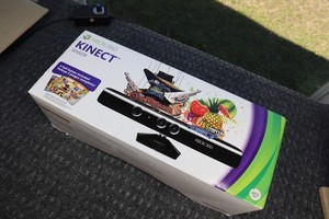 Xbox 360 Kinect Sensor New Included Full 3 Games Sealed Adventures Gun Stringer