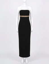 Jovani Strapless Beaded Waist Column Gown Size 4