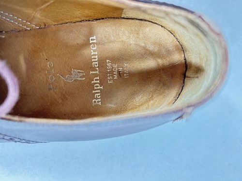 Polo Ralph Lauren Brown Captoe Derby Dress Shoes Men’s Sz 8.5 D - Picture 9 of 22