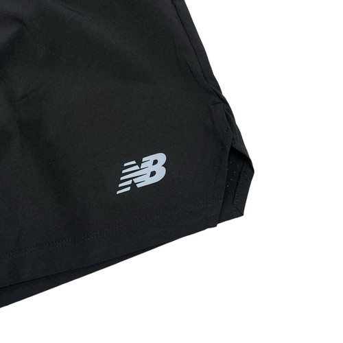New Balance Uomo 2024 NYC Marathon 5'' Pantaloncini da Corsa Foderati Slip Nero (Taglia S) - Foto 12 di 14