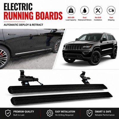 Fits For Jeep Grand Cherokee 2011-2021 Electric Running Boards Auto Deploy