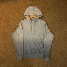 Champion Hoodie With Draw Strings USA Small Men’s Blue Good Condition