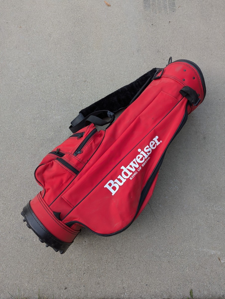 Budweiser ゴルフバッグ レッド Budweiser Bud King of Beers Vintage Red Golf Bag Made In USA | eBay