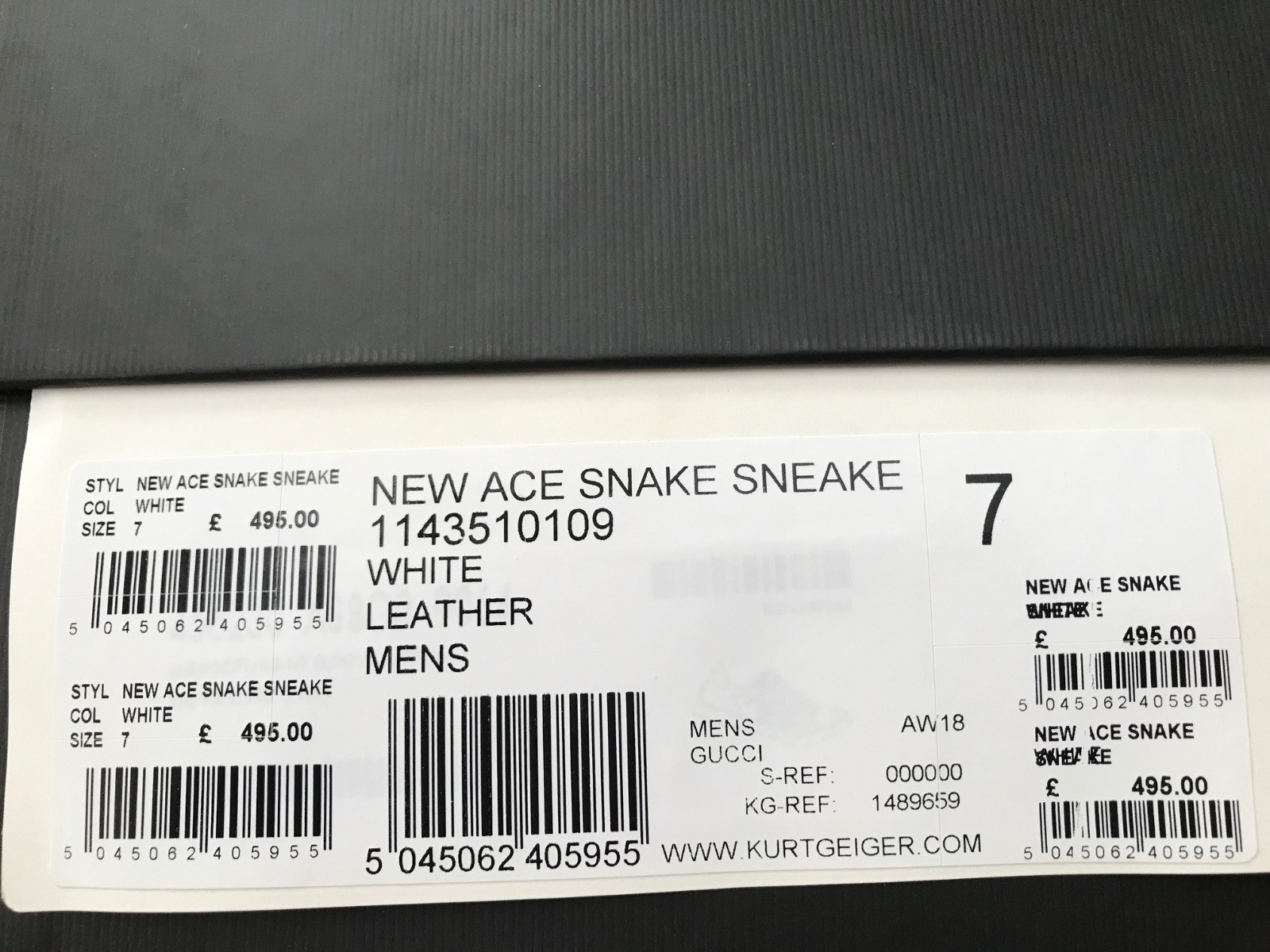 Gucci Ace Trainers Sneaker Shoes Snake Leather Web Green Red Mens UK 7 US 81 41 thumbnail 7