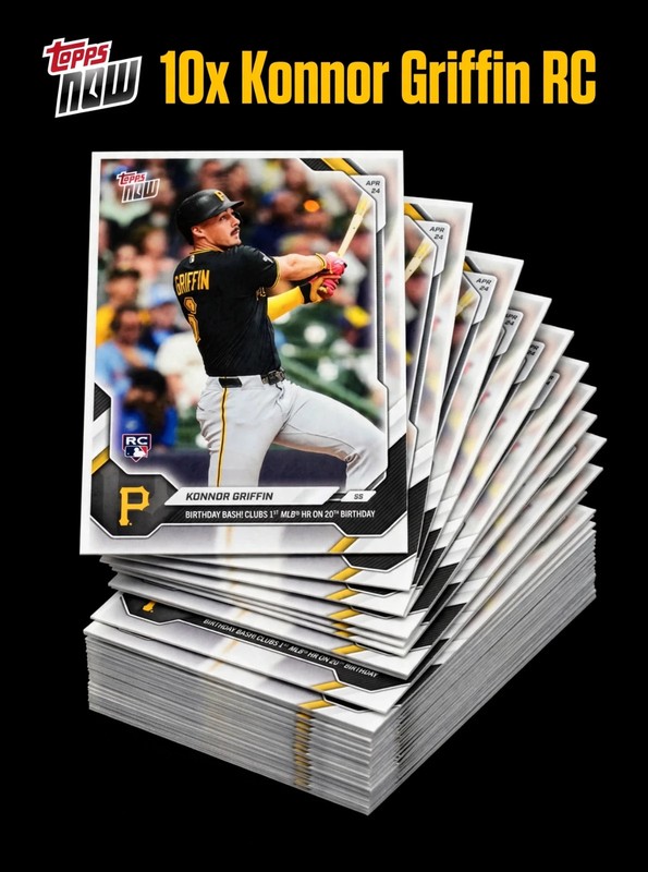 2026 Topps Now #115 Konnor Griffin Rookie 1st HR Lot of 10 Pirates RC Bulk Deal