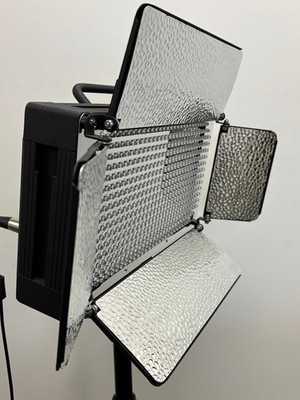 3x IKAN ID 500 LED Light LED500A w/ Tripod and Padded Carry-Case (Lot)