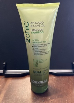 Giovanni 2 Chic Tech Ultra Moist Hair Shampoo with Avocado & Olive Oil 8.5 Fl Oz