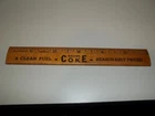 Vintage Racine Wisconsin Coke Coal Advertising Wooden 6" Ruler