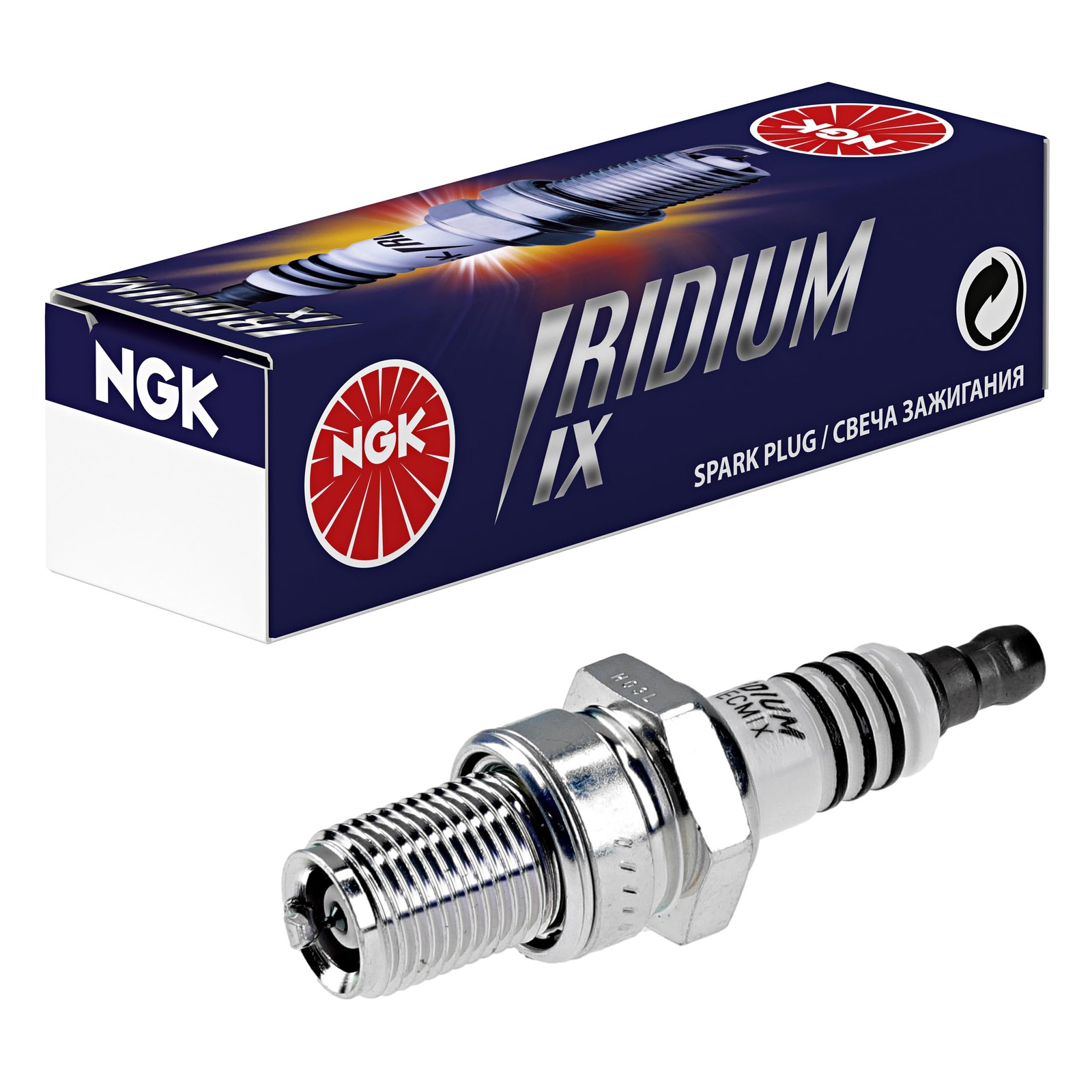 NGK 2707 BR9ECMIX Iridium IX Spark Plug, Pack of 1, One Size