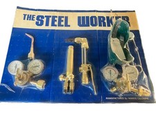 Vintage Harris Calorific Oxy Acetylene Torch Braze Kit Gauges Cutter NEW