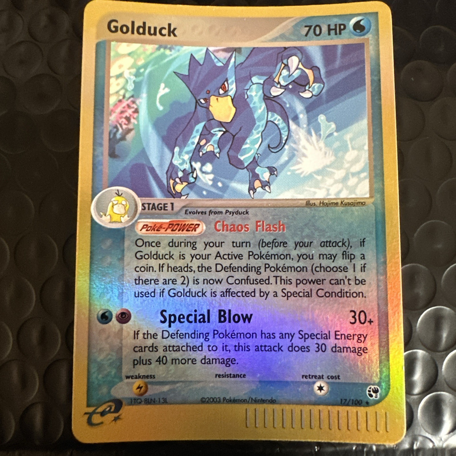 Reverse Holo Golduck - 17/100 Ex Sandstorm 2003 MP - Pokemon TCG