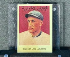 Branch Rickey 1915 Cracker Jack Card #133 Reprint 12/24 St. Louis-Americans 1993