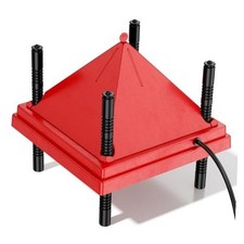 Chick Brooder Heater with Anti-Roost Cone & 12" x 12" with Constant Temperature
