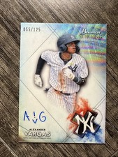 Alexander Vargas 2021 Bowman Sterling Prospect Wave Refractor /125 #BSPA-AV AUTO
