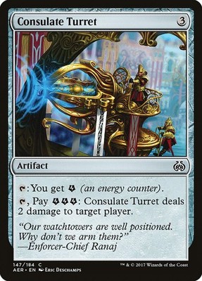 4x Consulate Turret - NM- Aether Revolt - SPARROW MAGIC