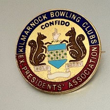 Kilmarnock Bowling Club Ex Presidents Association Badge