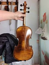 New 4/4 violin Stradi model European flamed maple back spruce top hand carved A1