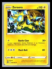 Zeraora 056/195 Carta Pokemon Tempesta Argento Non Holo LP Inglese