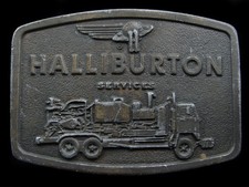 SB15165 VINTAGE 1976 **HALLIBURTON SERVICES** BELT BUCKLE