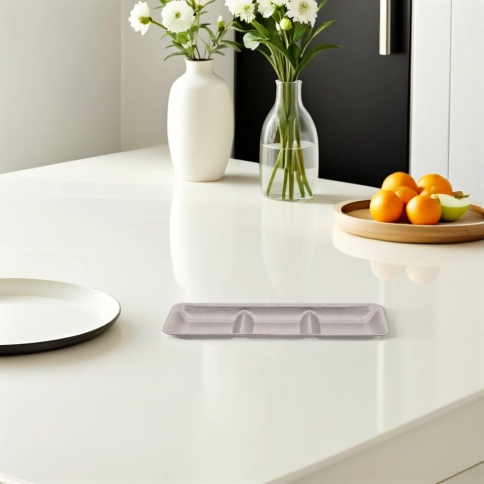 Ciotola per salsa divisa in acciaio inossidabile - Piatto per condimenti a 3 - Immagine 2 di 4