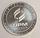 1 oz .999 Silver Bullion Round ~ OPM ~ Ohio Precious Metals ~ Made in USA