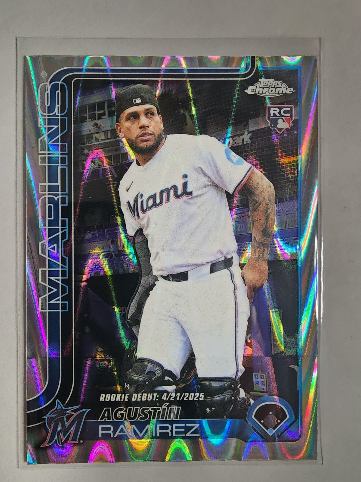 2025 Topps Chrome Update Series - Agustin Ramirez #USC38 RayWave Refractor (RC)