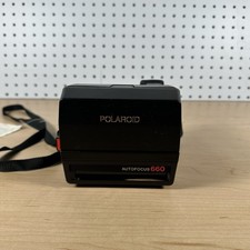 Vintage Polaroid Autofocus 660 Instant Camera Black