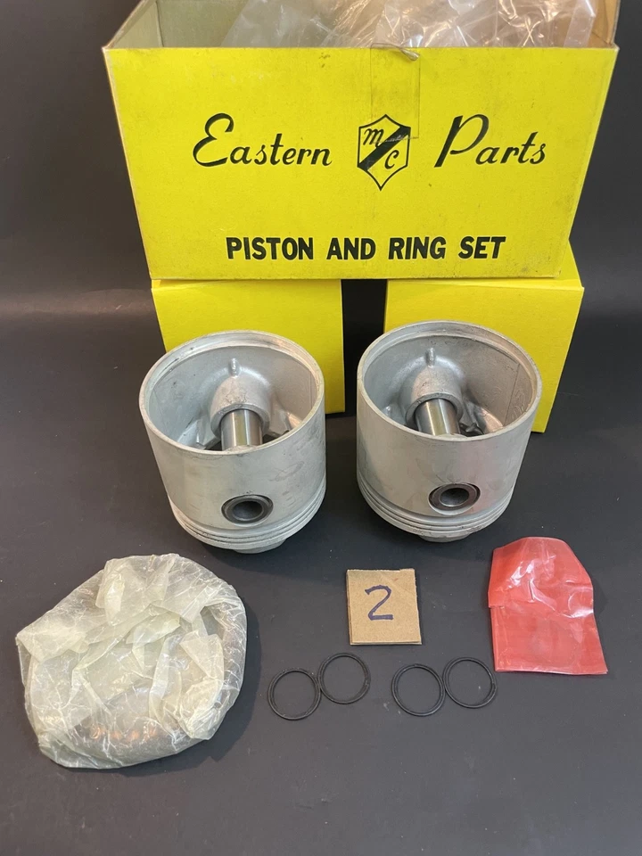 Juego de 1000 pistones Eastern MC Parts Harley Sportster E-816 .010 talla 9:1 compuesto Nuevo de Lote Antiguo Foto 4 de 4