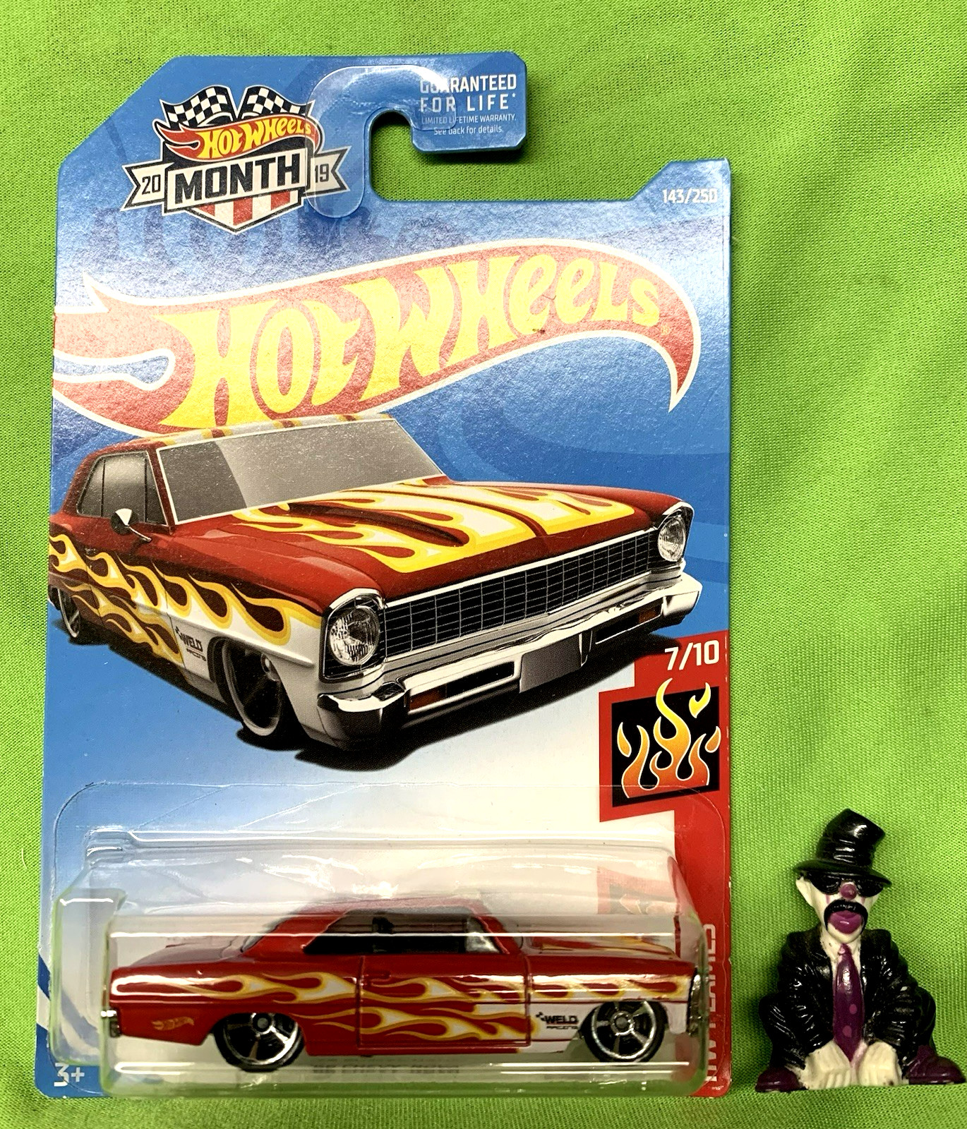 HOT WHEELS 2019::’66 CHEVY NOVA::HW FLAMES 7/10 👀