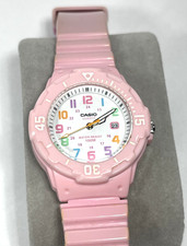 Casio Women's 100m Analog Pink Resin Watch LRW-200H - NEW Battery